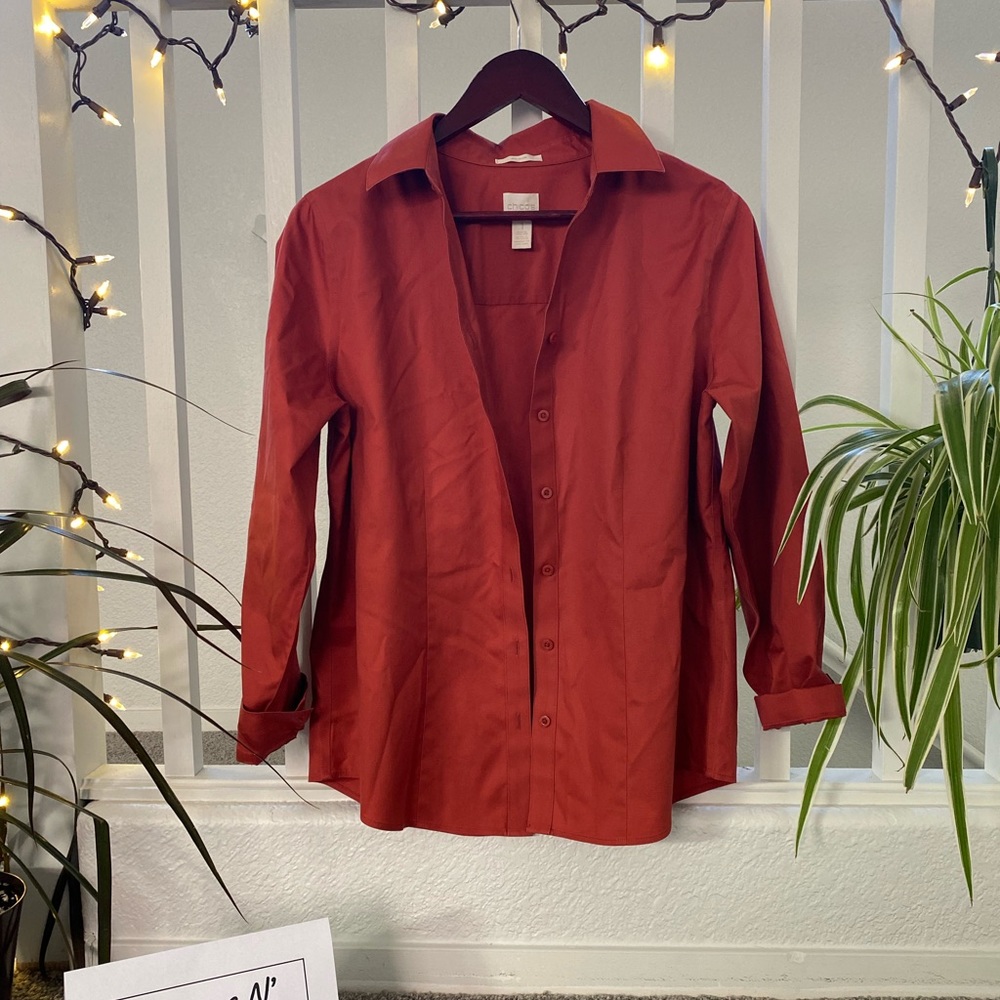 CHICOS BUTTON DOWN SHIRT